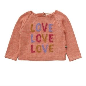 oeuf 100% Baby Alpaca Peony Knit Sweater 0-12 months